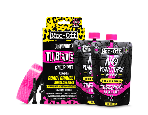 Muc-Off Ultimate Tubeless Setup Kit - Road/Gravel/CX 60mm Valves - Thumbnail 2