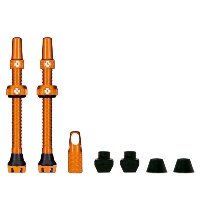 Muc-Off Tubeless Valve V2 - Orange, 44mm - Image 1