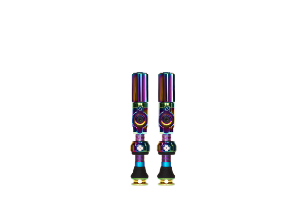 Muc-Off Big Bore Tubeless Valves - Hybrid, Medium, Iridescent