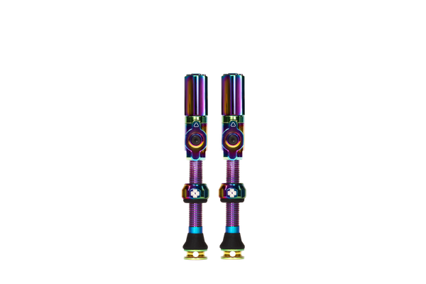 Muc-Off Big Bore Tubeless Valves - Hybrid, Large Iridescent