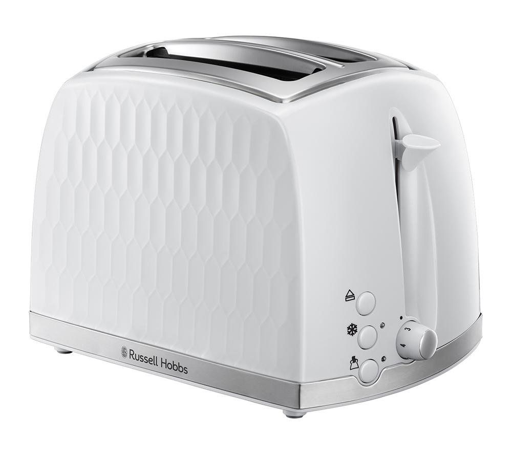 2 Slice Honeycomb Toaster White - White - Image 1