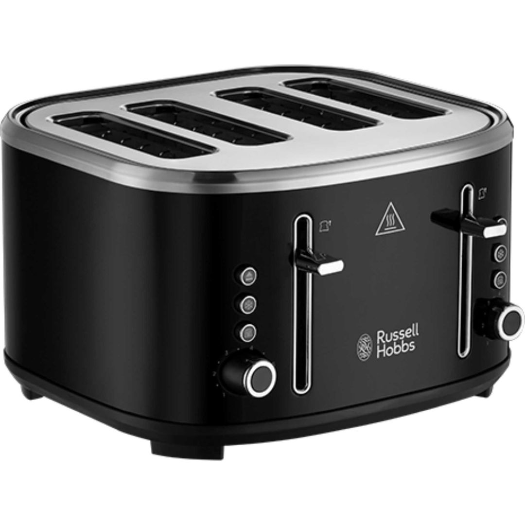 RUSSELL HOBBS Stylevia 26292 4-Slice Toaster - Black, Black - Image 1