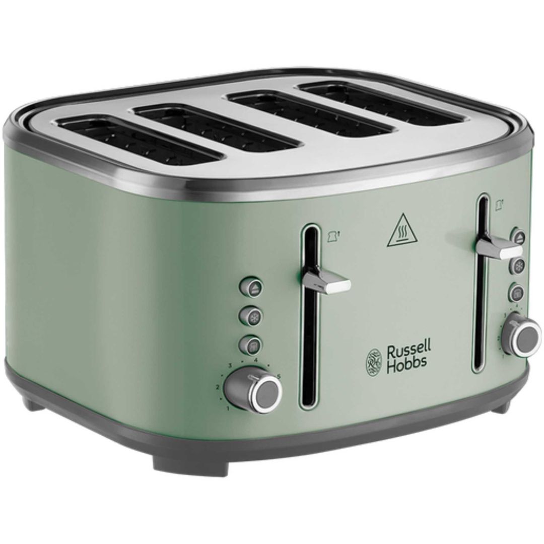 RUSSELL HOBBS Stylevia 26294 4-Slice Toaster - Sage Green, Green - Image 1