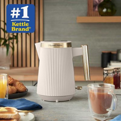RUSSELL HOBBS Bronte 26751 Jug Kettle - Stone, Silver/Grey
