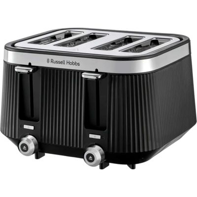RUSSELL HOBBS Bronte 26770 4-Slice Toaster - Black, Black