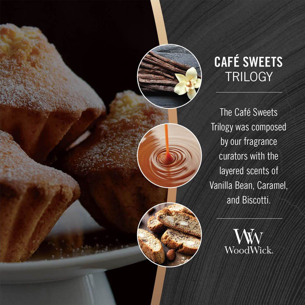 Woodwick Women's Trilogy Café Sweets Ellipse Candle - Image 1