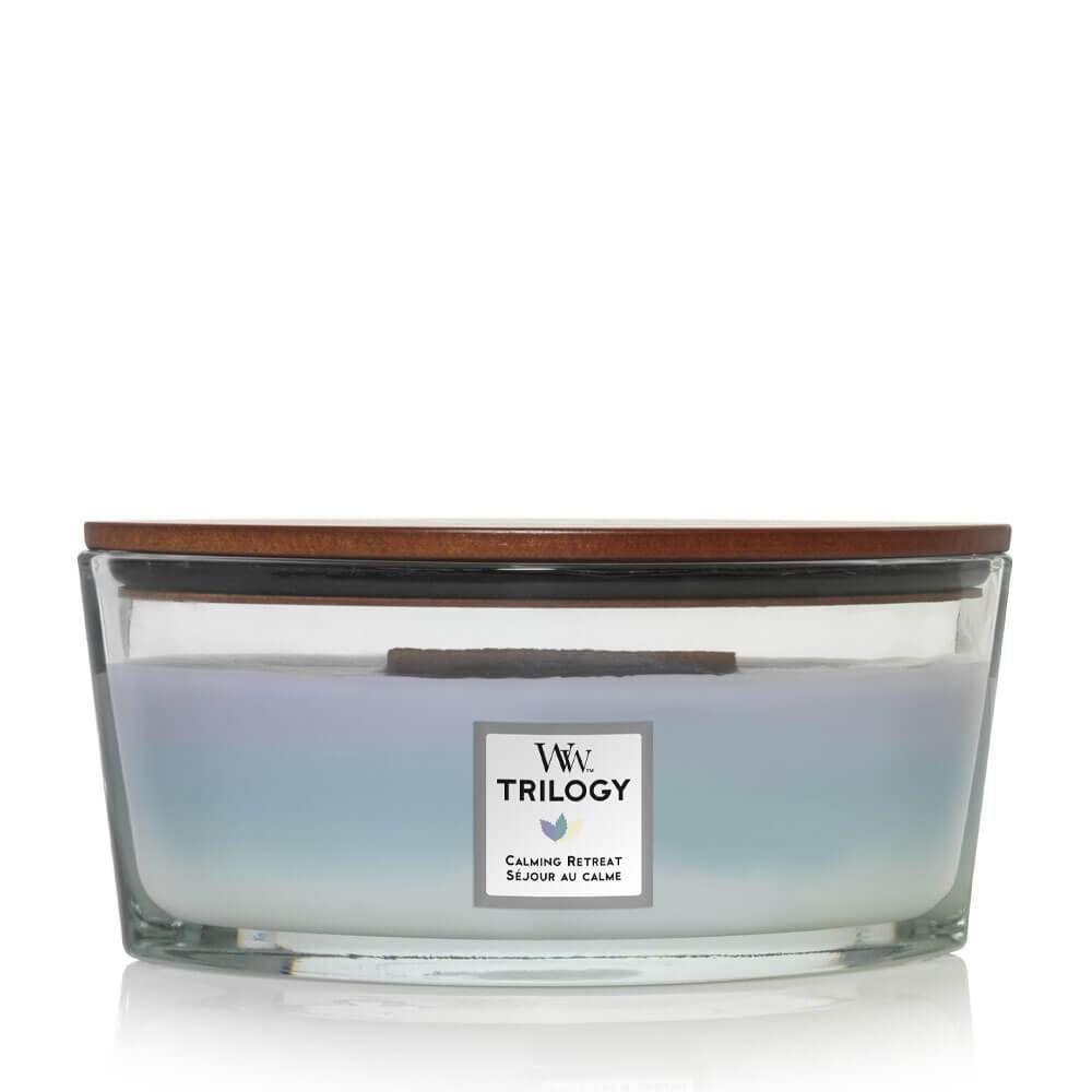 Woodwick Women's Trilogy Calming Retreat Ellipse Candle - Image 1