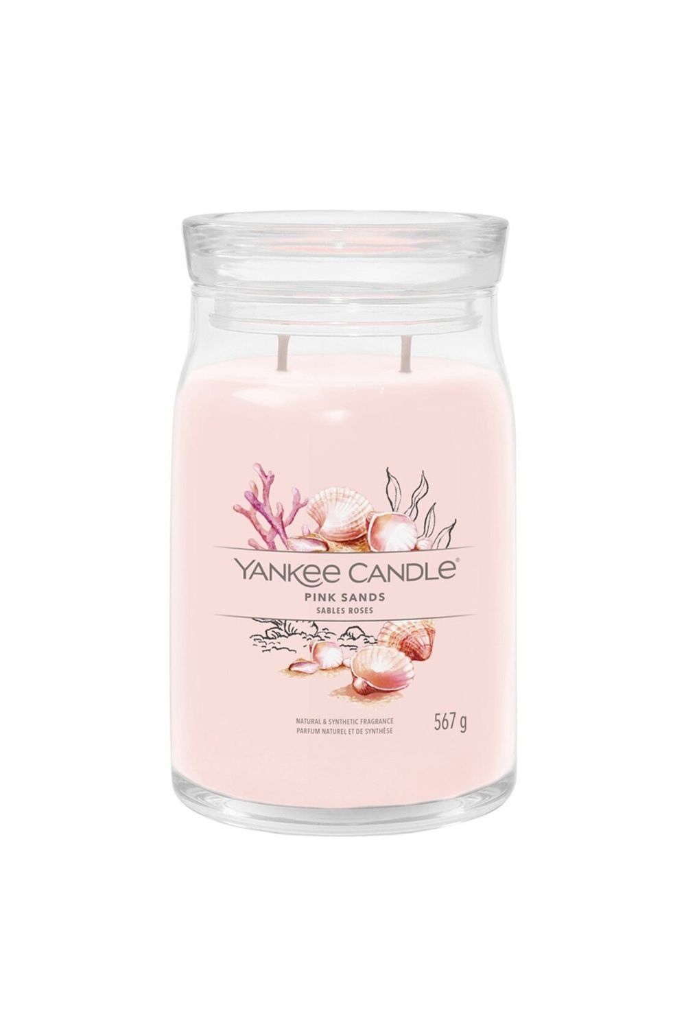 Yankee Candle Signature Large Jar Candle - Pink Sands 567g | Size: 567 g - Image 1