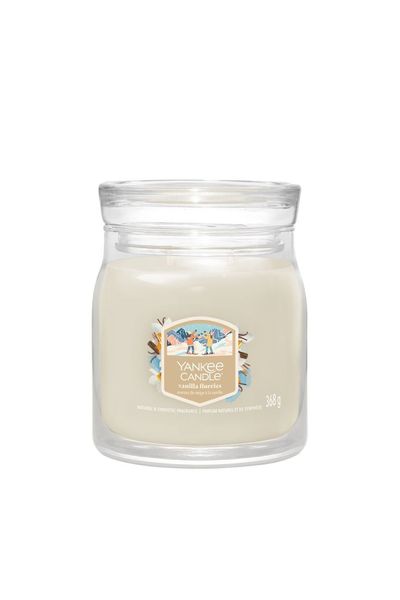 Yankee Candle Women's Signature Medium Jar Vanilla Flurries