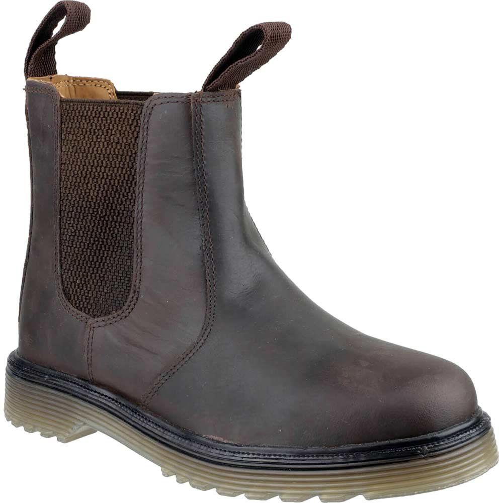Amblers Mens Chelmsford Dealer Boots Brown Size 8 - Image 1