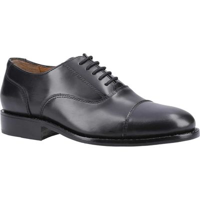 Amblers James Leather Soled Oxford Dress Shoe Black Size 10