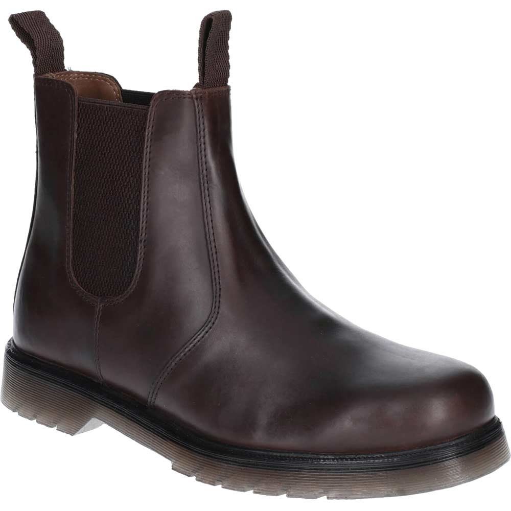 Amblers Mens Chelmsford Slip On Dealer Boots Brown Size 3 - Image 1