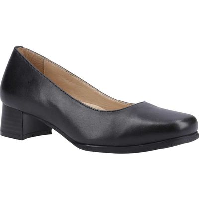 Amblers Walford Ladies Shoes Wide Fit Court Black Size 5