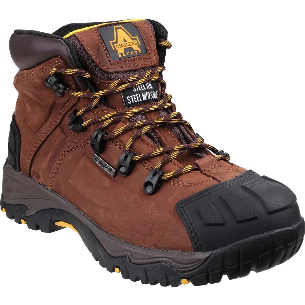 Amblers Mens Safety FS39 Waterproof Safety Boots Brown Size 14 - Image 1