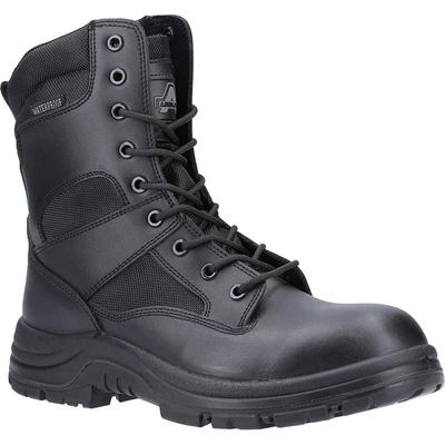 Amblers Mens Safety Combat Hi-Leg Waterproof Metal Free Boots Black Size 11