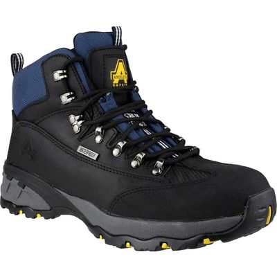 Amblers Mens Safety FS161 Waterproof Hiker Safety Boots Black Size 9