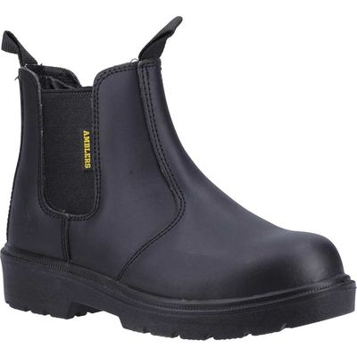 Amblers Mens Safety FS116 Dual Density Pull On Safety Dealer Boots Black Size 6