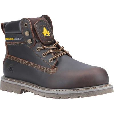 Amblers Safety FS164 Goodyear Welted Industrial Safety Boot Brown Size 4