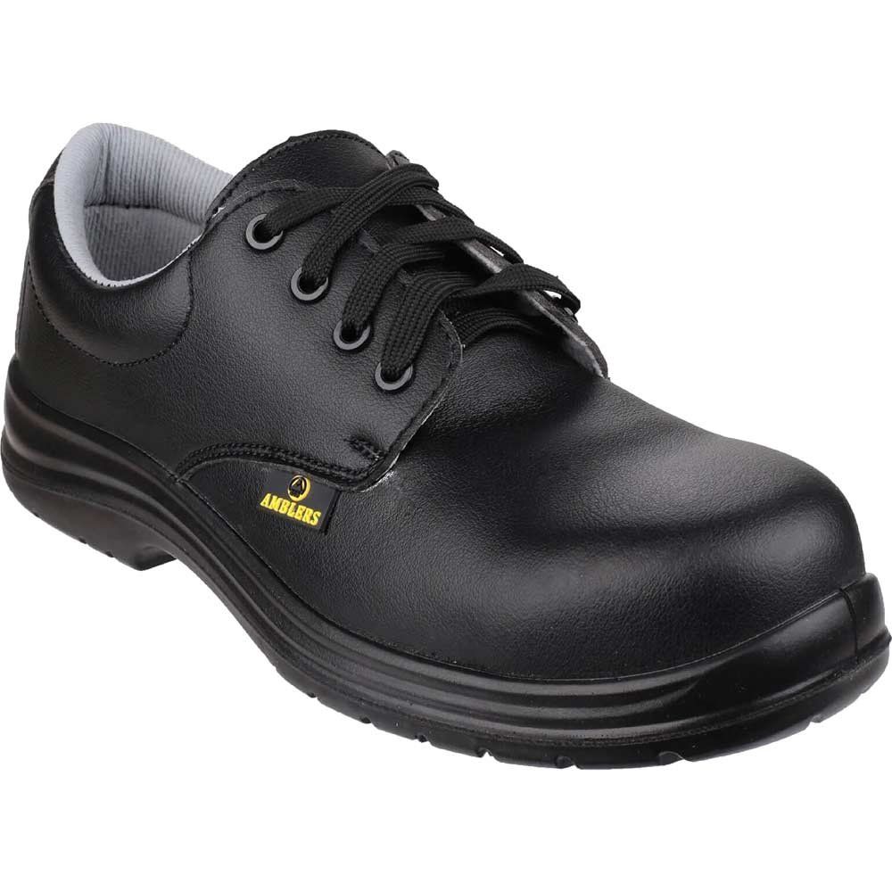 Amblers Safety FS662 Metal Free Water Resistant Lace Up Safety Shoe Black Size 10 - Image 1