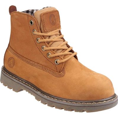Amblers Ladies Safety FS103 Goodyear Welted Safety Boots Honey Size 7