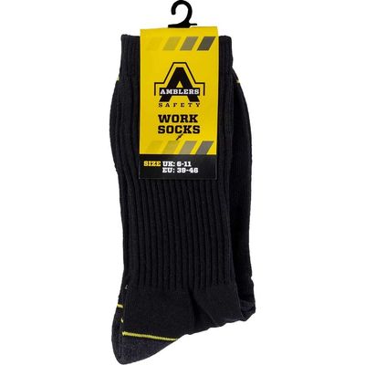 Amblers Safety Heavy Duty Work Socks 3 Pack