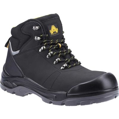 Amblers Safety As252 Lightweight Water Resistant Leather Safety Boots Black Size 10