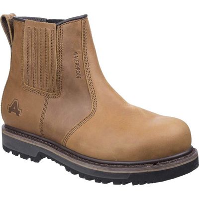 Amblers Mens Safety As232 Safety Boots Tan Size 10