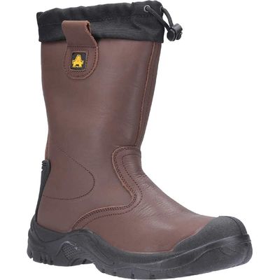 Amblers Safety Fs245 Antistatic Safety Rigger Boot Brown Size 9