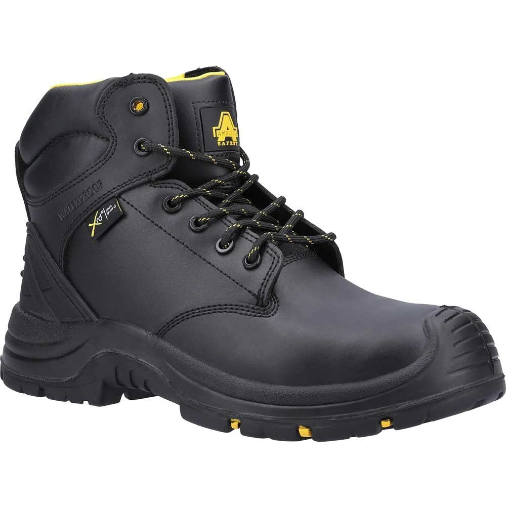 Amblers Safety AS303C Wrekin Lace Up Metal Free Metatarsal Waterproof Boot Black Size 11 - Image 1