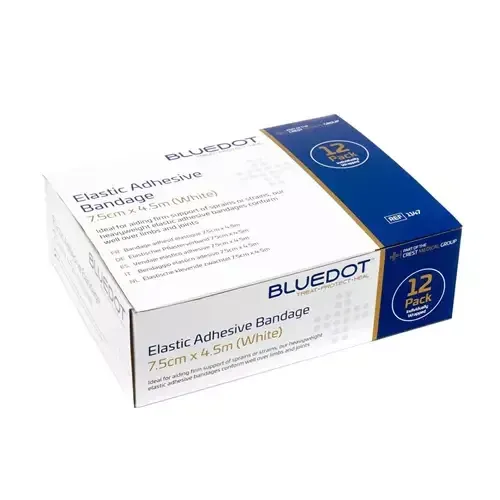 Blue Dot Wrapped White EAB 7.5cm x 4.5m (Pack 12) - 1147 - Image 1