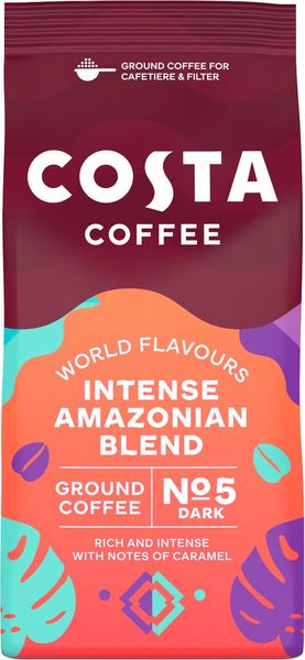 Costa Coffee Intensely Dark Amazonian Blend for Cafetiere & Filter No. 5 200 g - Thumbnail 2