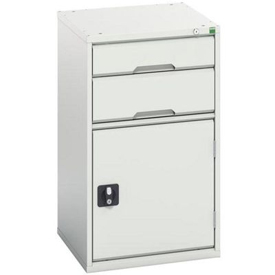 Bott 16925037.16 Verso 2 Drawer + Cupboard 900 X 525Mm Light Grey - Thumbnail 2