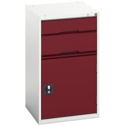 Bott 16925037.24 Verso 2 Drawer + Cupboard 900 X 525Mm Crimson Red - Thumbnail 2
