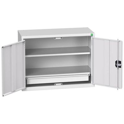 Bott 16929103.16 Verso Economy Wall Cupboard 2 Shelf + 1 Drawer 800Mm Light Grey - Thumbnail 2
