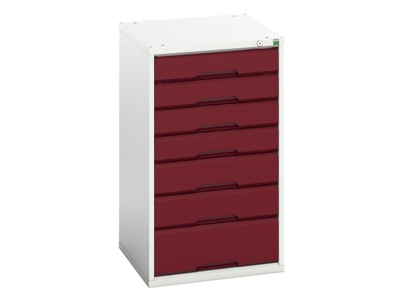 Bott 16925029.24 Verso 7 Drawer Cabinet 525 X 900Mm Crimson Red - Image 1
