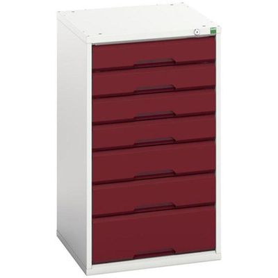 Bott 16925029.24 Verso 7 Drawer Cabinet 525 X 900Mm Crimson Red - Thumbnail 2