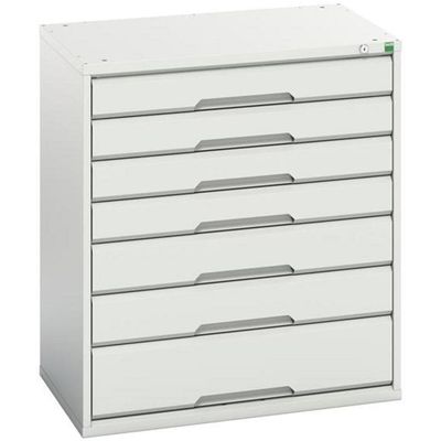 Bott 16925129.16 Verso 7 Drawer Cabinet 800 X 900Mm Light Grey - Thumbnail 2