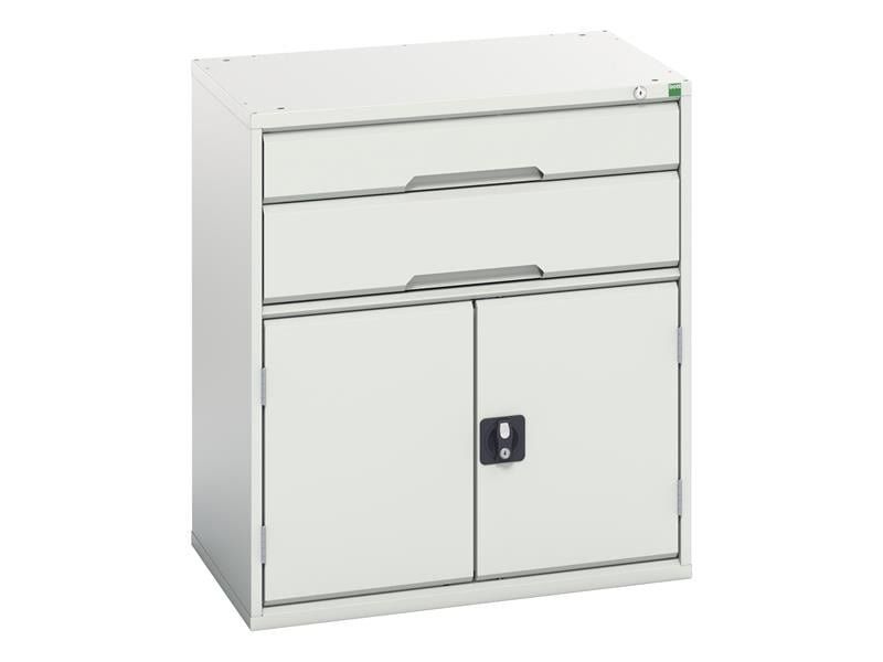 Bott 16925137.16 Verso 2 Drawer + Cupboard 900 X 800Mm Light Grey - Image 1
