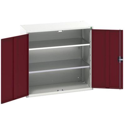 Bott 16926259.24 Verso 2 Shelf Cupboard 1050Mm Crimson Red - Thumbnail 2