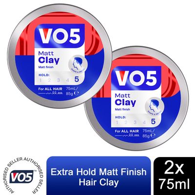 VO5 Extreme Style Extra Hold Matt Hair Clay - 75ml - Buy 2 / 2 - Thumbnail 2