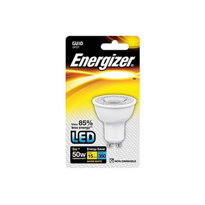 Energizer, LED GU10 Bulb, Warm White, 3.8W, Energy Saving - White