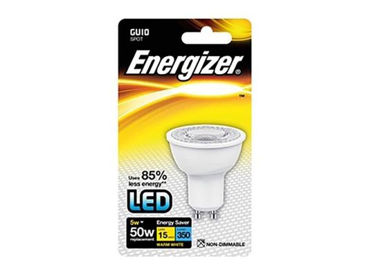 Energizer, LED GU10 Bulb, Warm White, 3.8W, Energy Saving - White - Thumbnail 2