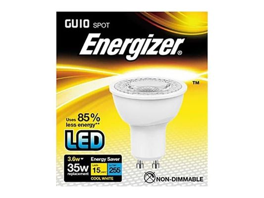 Energizer LED GU10 Energy Saving Lightbulb - Cool White - Thumbnail 2