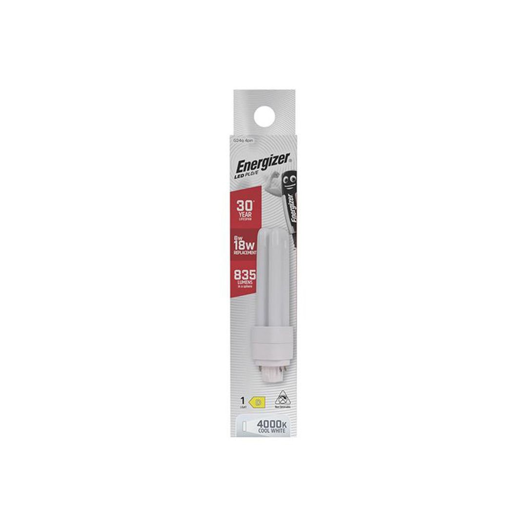 Energizer, LED PLD G24q, 4Pin, 6W, Cool White - White - Image 1