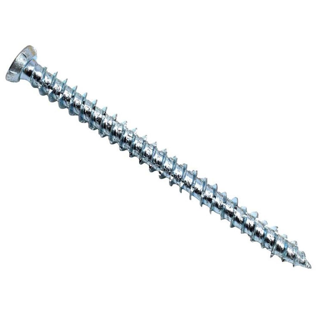 Masonmate Self Tapping Concrete Frame Screw 7.5 x 92mm (100) - Grey - Image 1
