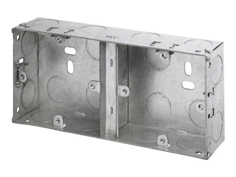 Dencon 8853NB Dual Metal Back Box 35Mm - Image 1