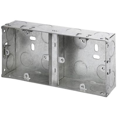 Dencon 8853NB Dual Metal Back Box 35Mm - Thumbnail 2