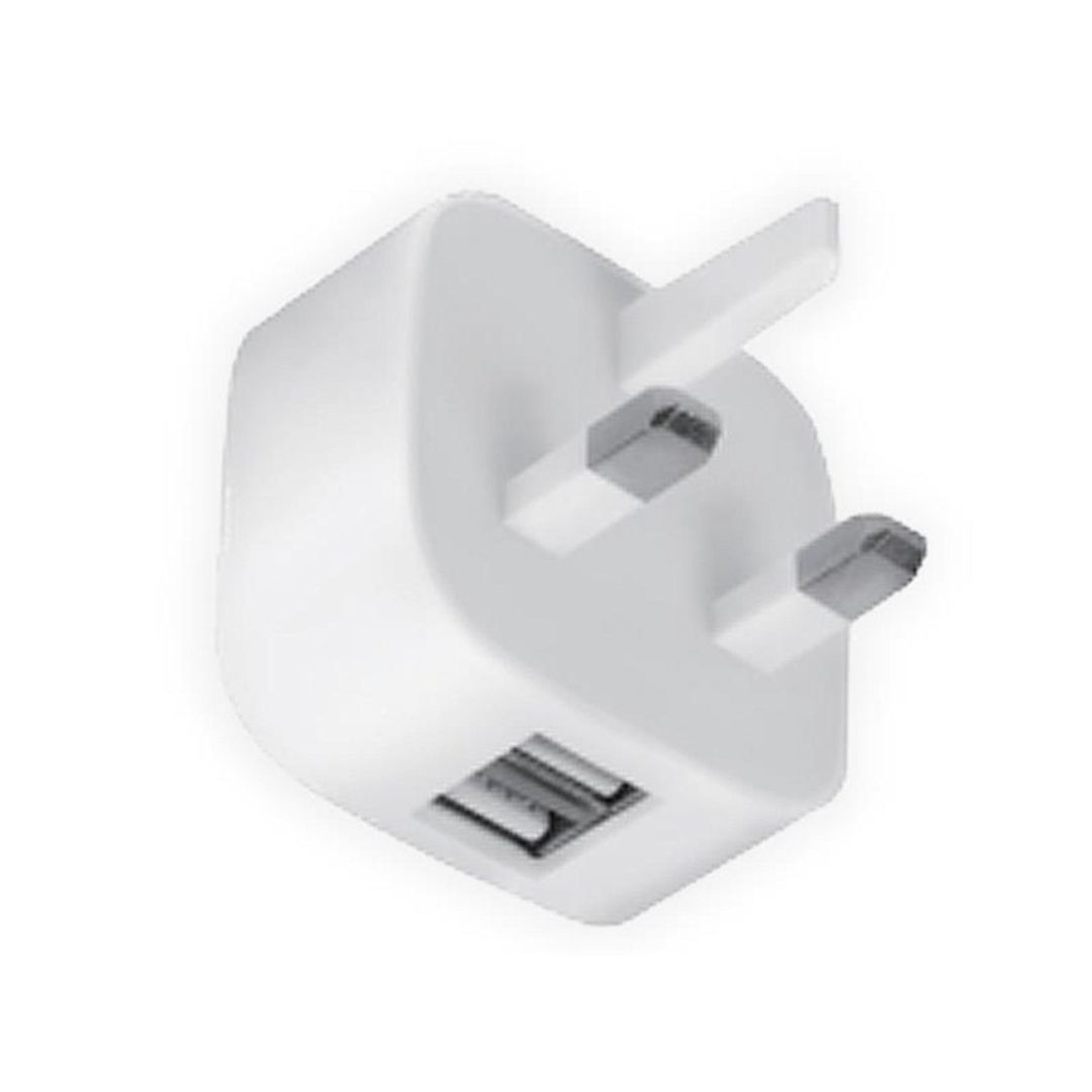 Dencon 7099 Dual Usb Uk Charger Plug 240V Ac White 7099 - Image 1