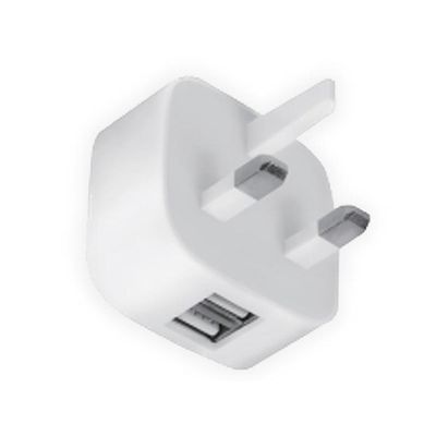 Dencon 7099 Dual Usb Uk Charger Plug 240V Ac White 7099