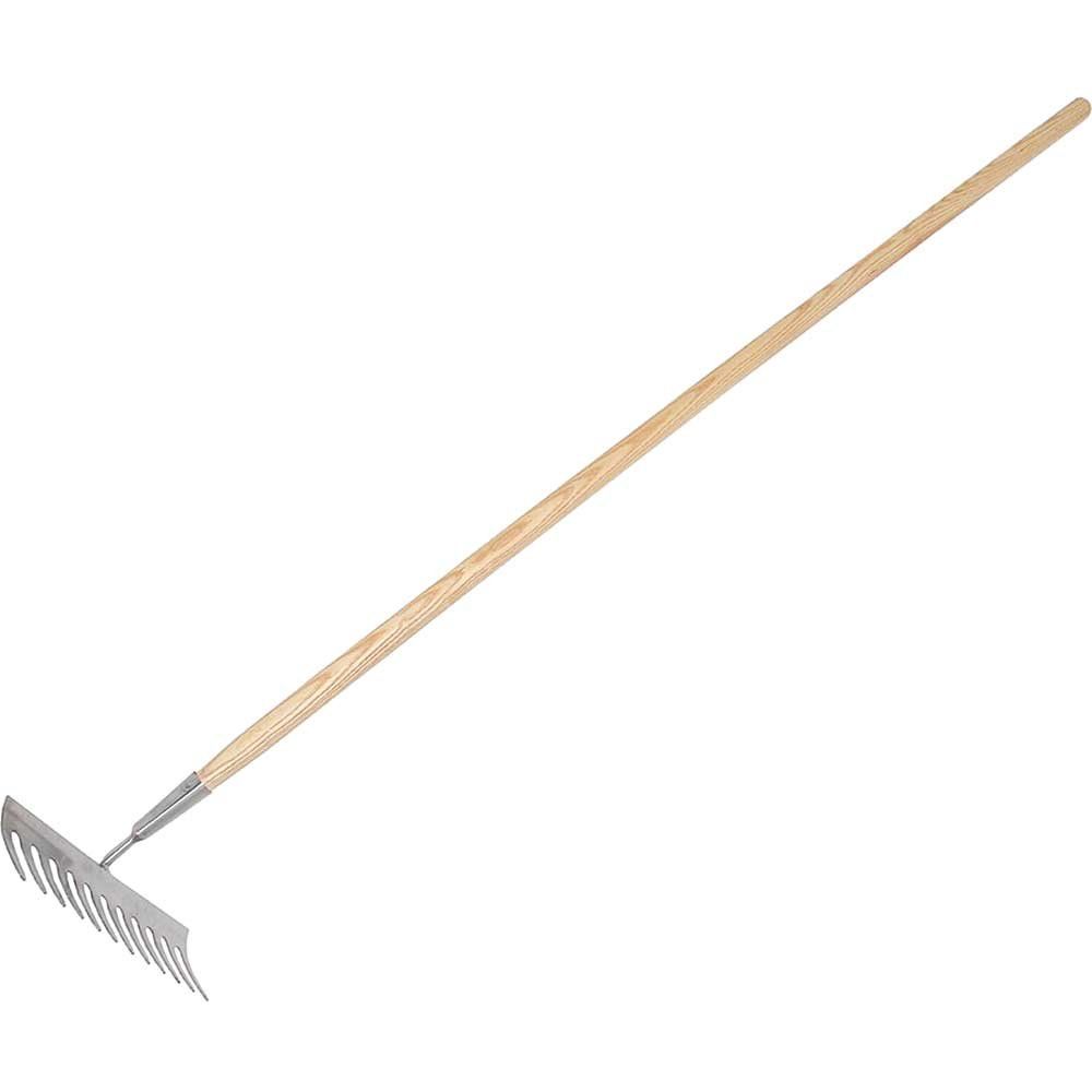 Wilkinson Sword Stainless Steel Soil Rake 1.5m - Image 1